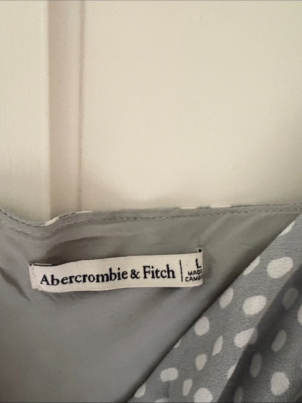 Abercrombie & Fitch Mint and White Polka Dot Slip Dress